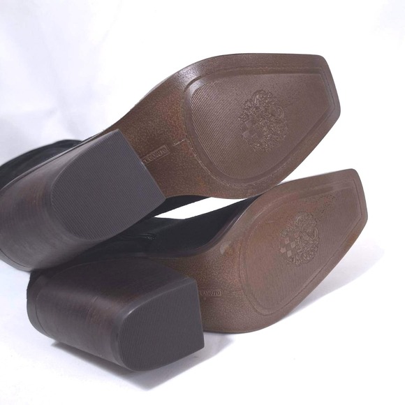 Vince Camuto Alimber Black Suede Leather Slouchy‎ Knee High Boots Women Size 8.5 - Picture 8 of 13